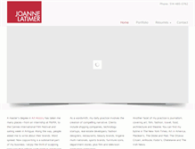 Tablet Screenshot of joannelatimer.com
